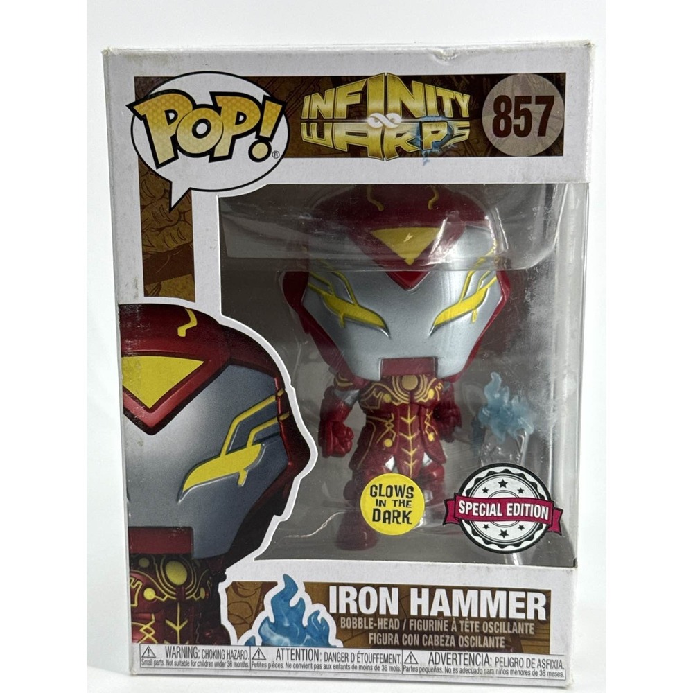 Funko Pop Marvel Iron Hammer 857 Infinity Warps Glow Special Edition GITD Boxed